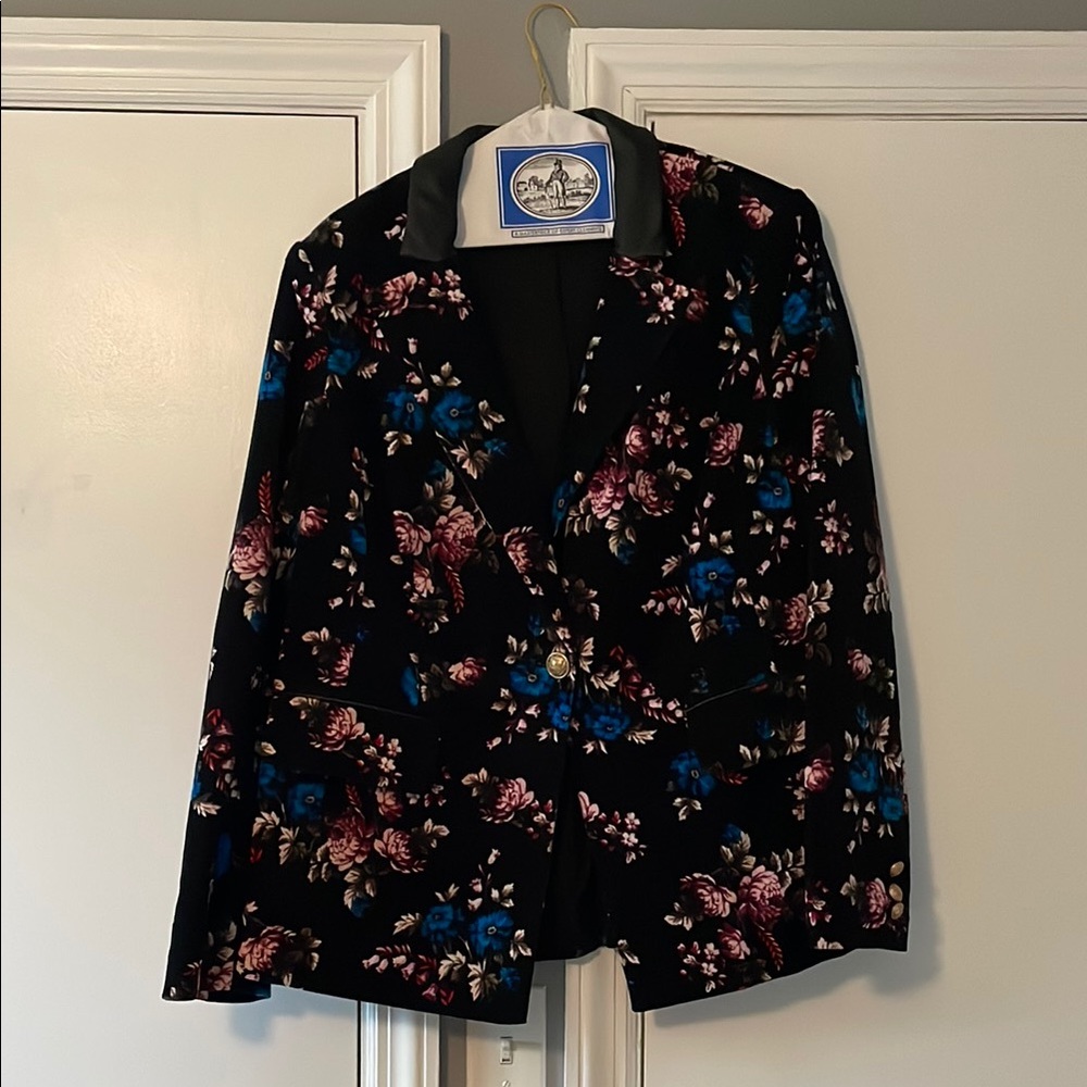 Floral Velvet Women's Blazer